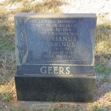 GEERS Adrianus Marinus 1911-1974