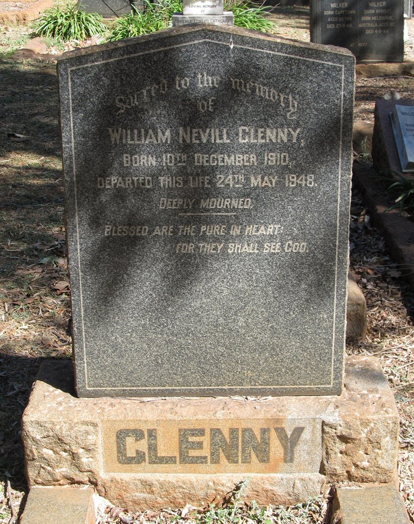 GLENNY William Nevill 1910-1948