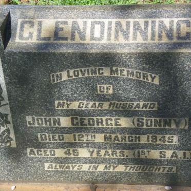 GLENDINNING John George -1945