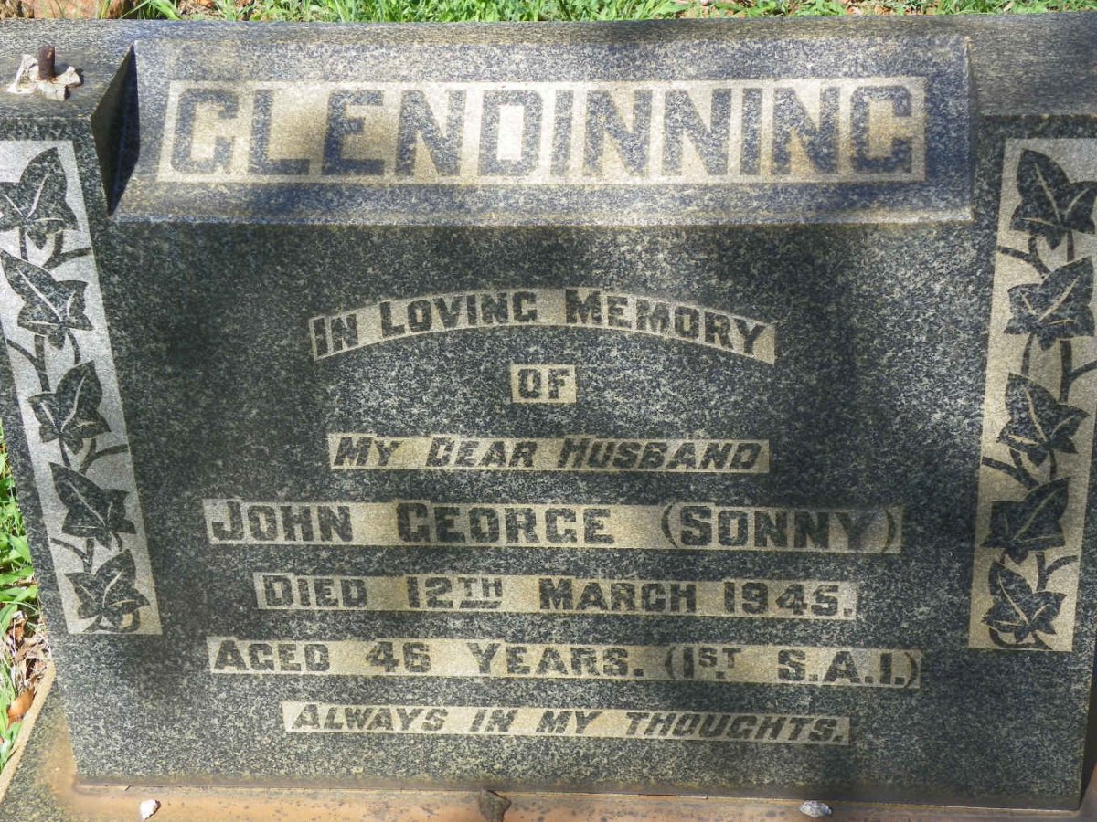 GLENDINNING John George -1945
