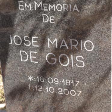GOIS Jose Mario, de 1917-2007