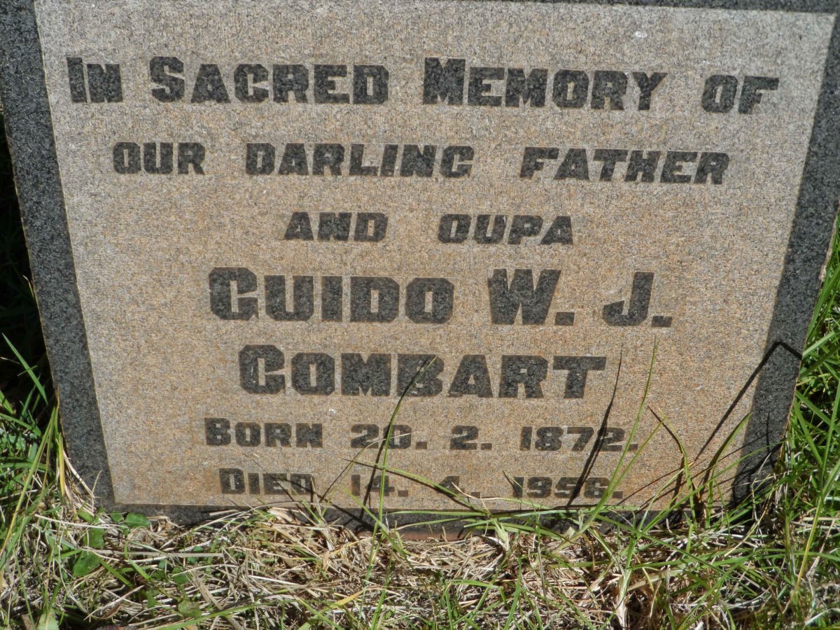 GOMBART Guido W.J. 1872-1956