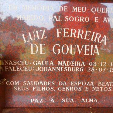 GOUVEIA Luiz Ferreira, de 1934-1996 