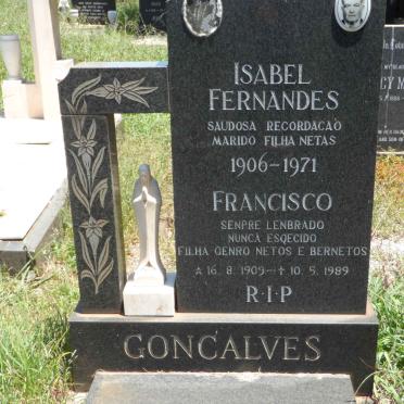 GONCALVES Francisco 1909-1989 &amp; Isabel Fernandes 1906-1971