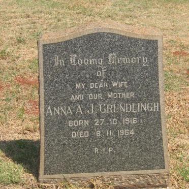 GRUNDLINGH Anna A.J. 1916-1964