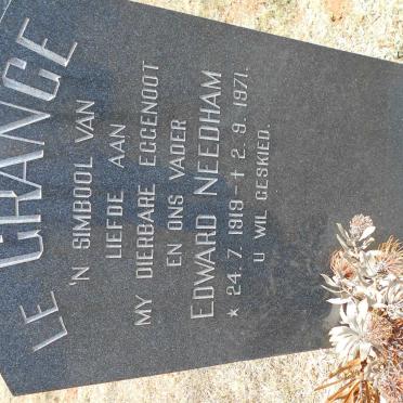 GRANGE Edward Needham, le 1919-1971