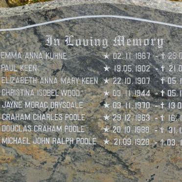 KUHNE Emma Anna 1867-1945 :: Paul KEEN 1902-1983 :: Elizabeth Anna Mary KEEN 1907-2002