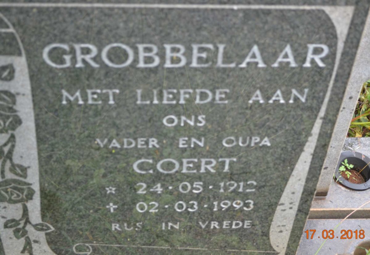 GROBBELAAR Coert 1912-1993