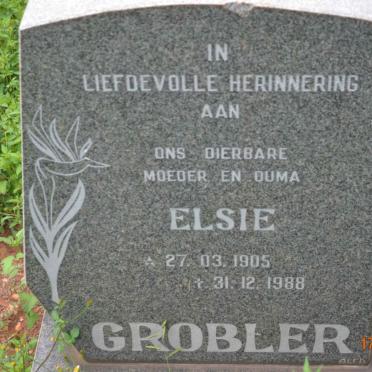 GROBLER Elsie 1905-1988