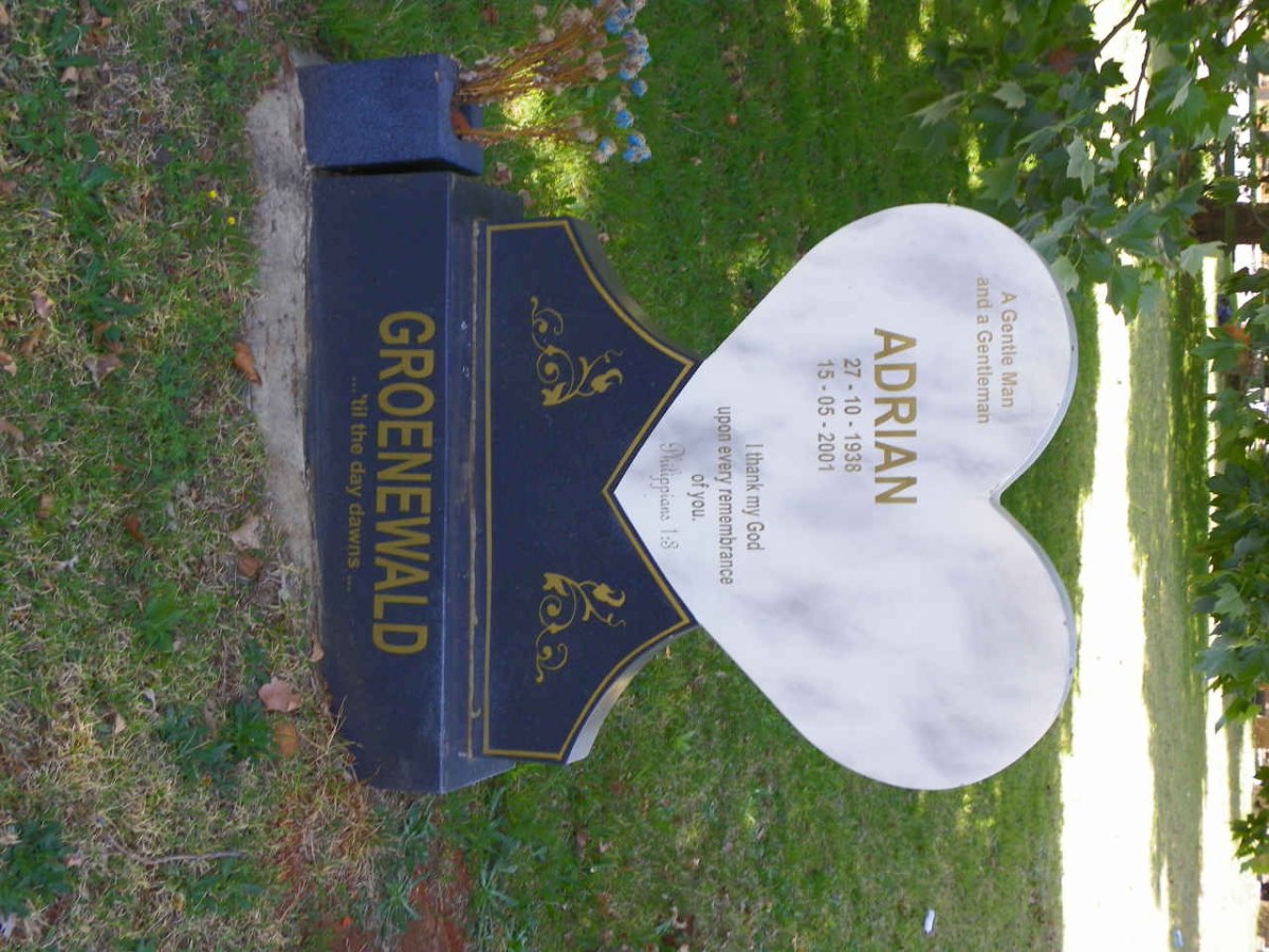 GROENEWALD Adrian 1938-2001