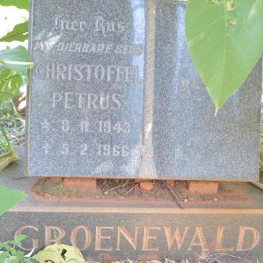 GROENEWALD Christoffel Petrus 1943-1966