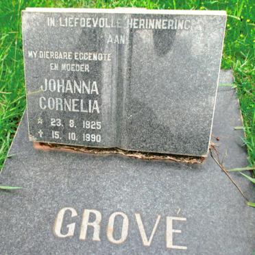 GROVE Johanna Cornelia 1925-1990