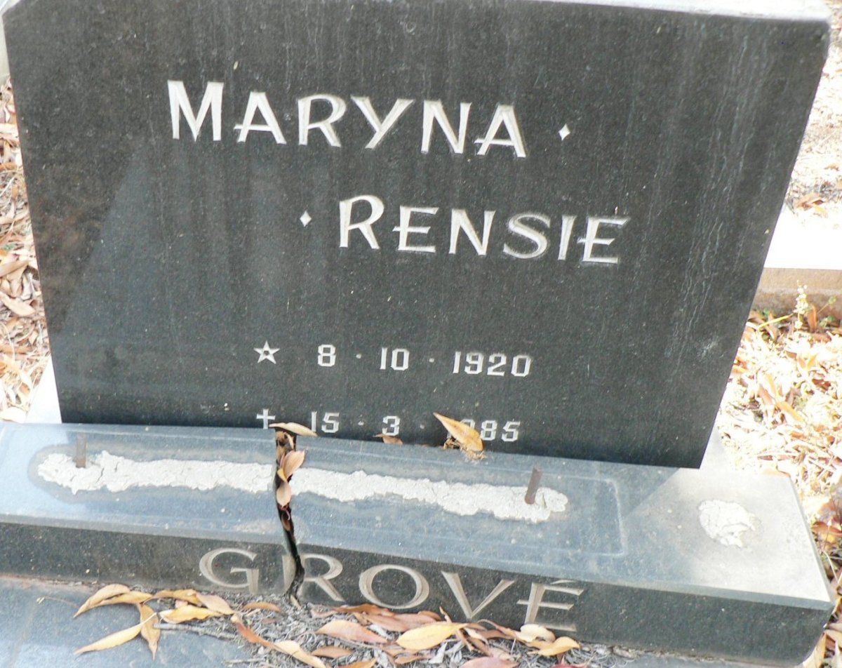 GROVE Maryna 1920-1985