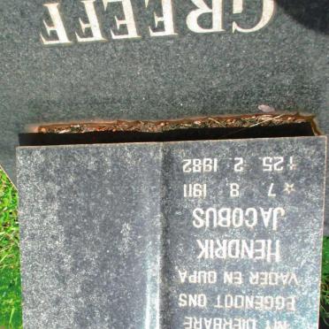 GREEFF Hendrik Jacobus 1911-1982