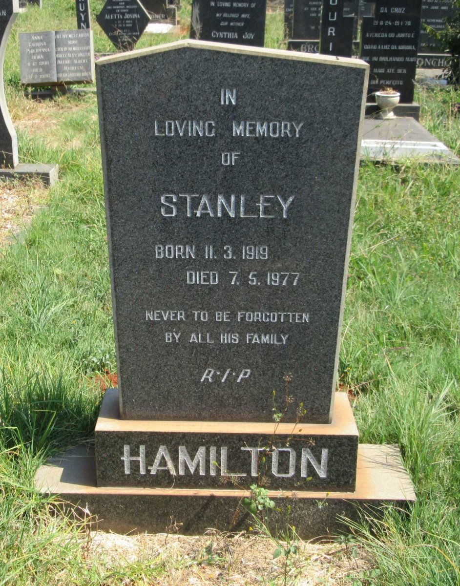 HAMILTON Stanley 1919-1977
