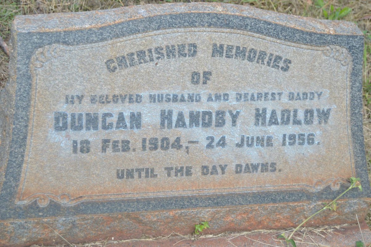 HADLOW Duncan Handby 1904-1956