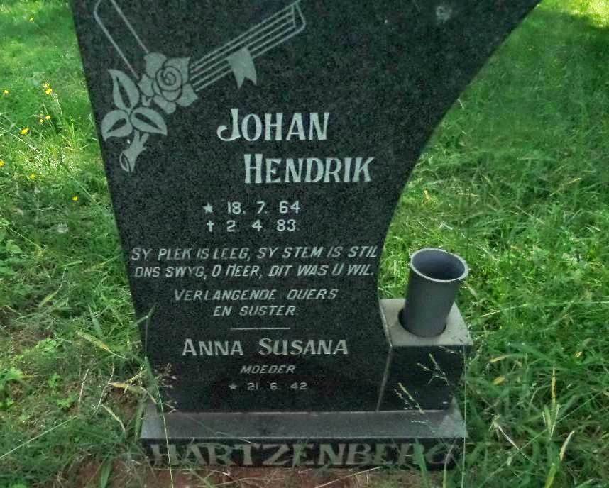 HARTZENBERG Anna Susana 1942- :: HARTZENBERG Johan Hendrik 1964-1983