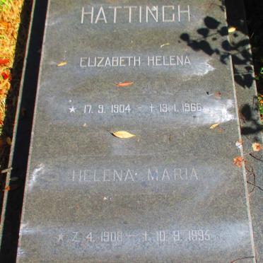 HATTINGH Elizabeth Helena 1904-1966 :: HATTINGH Helena Maria 1908-1995