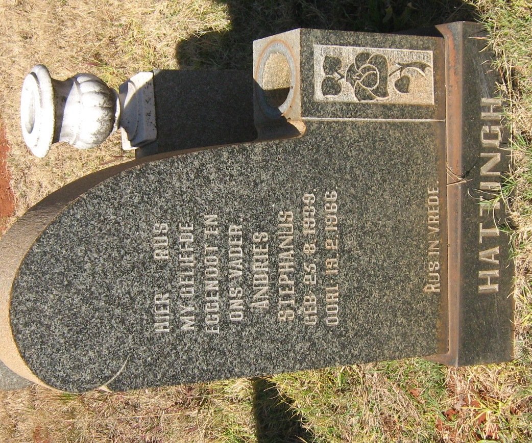 HATTINGH Andries Stephanus 1939-1966