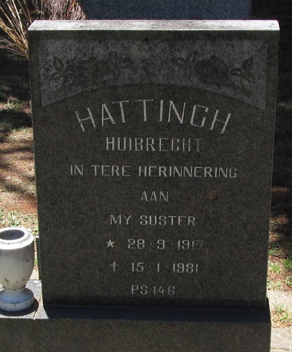 HATTINGH Huibrecht 1917-1981