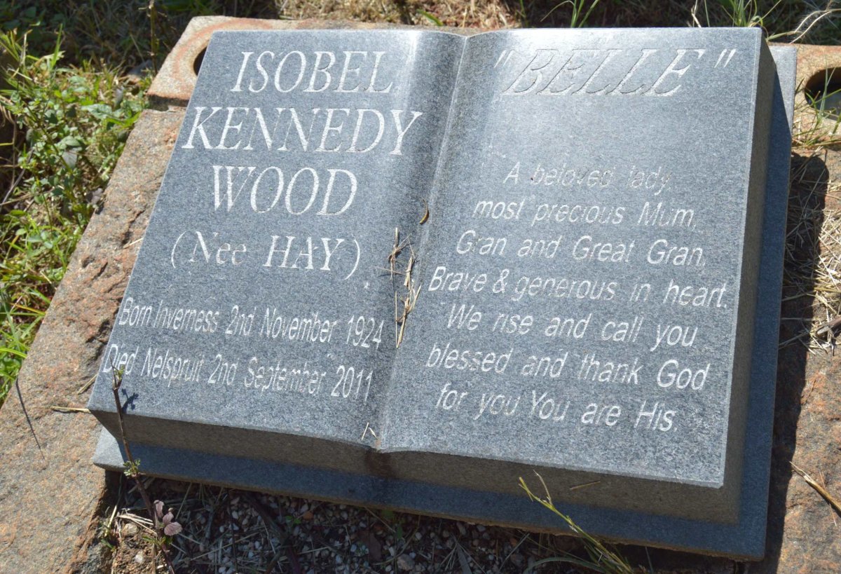 WOOD Isobel Kennedy nee HAY 1924-2011