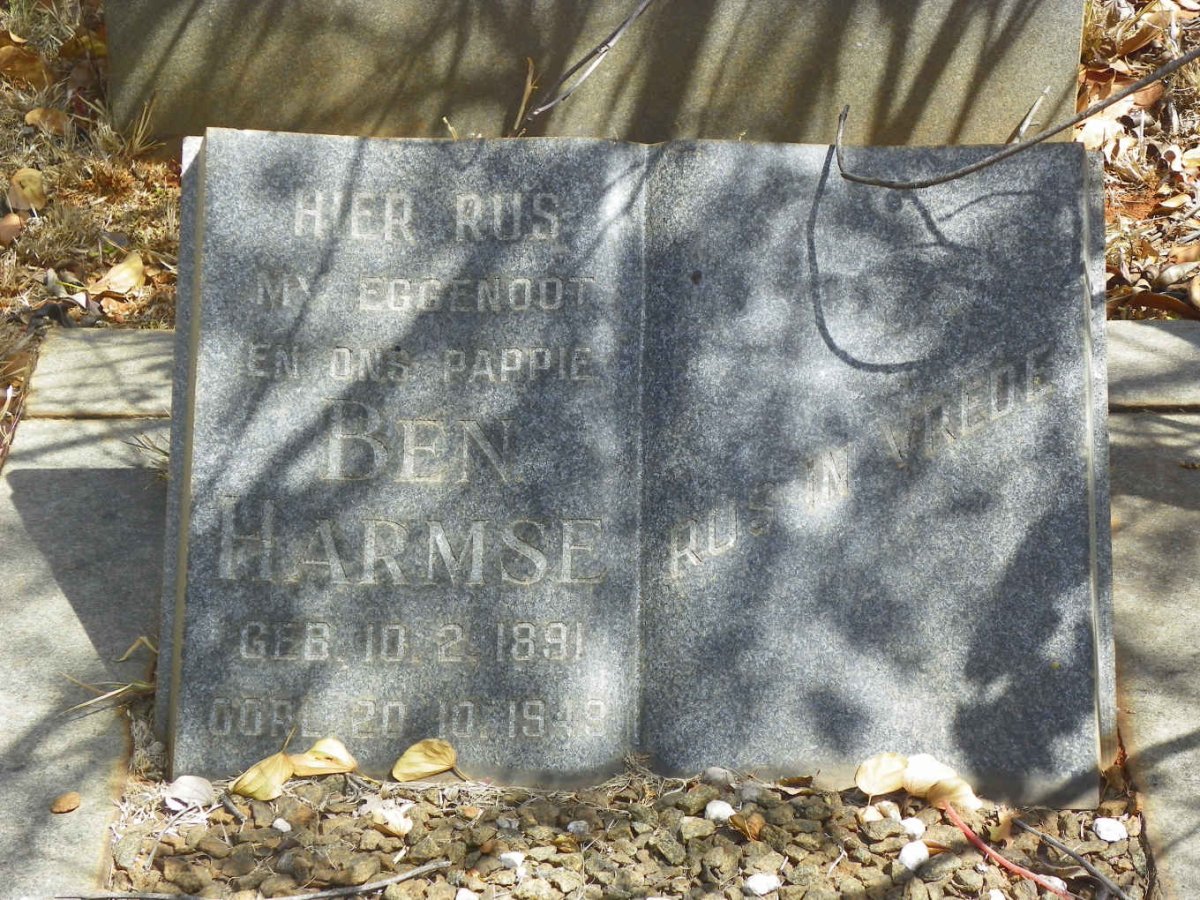 HARMSE Ben 1891-1949