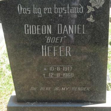 HEFER Gideon Daniel 1917-1968