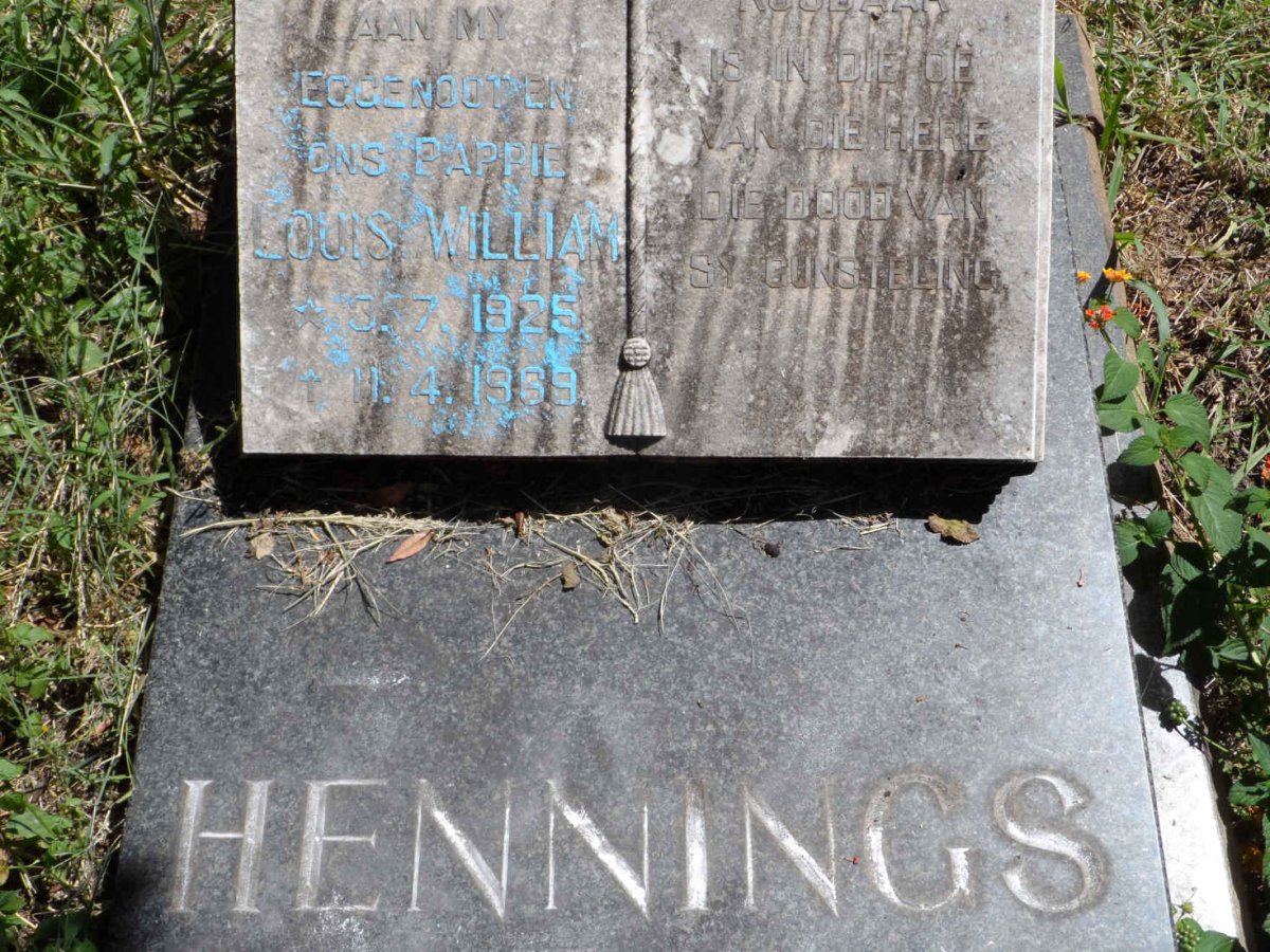 HENNINGS Louis William 1925-1969
