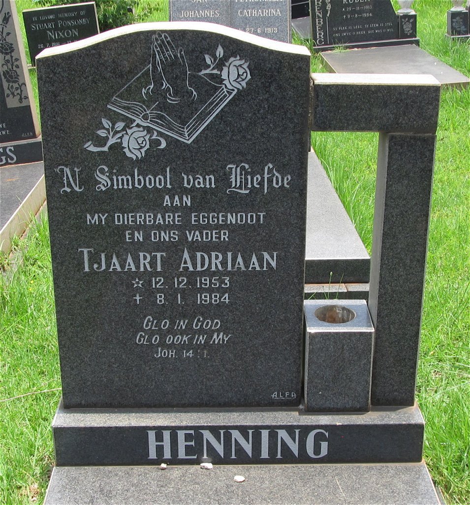 HENNING Tjaart Adriaan 1953-1984