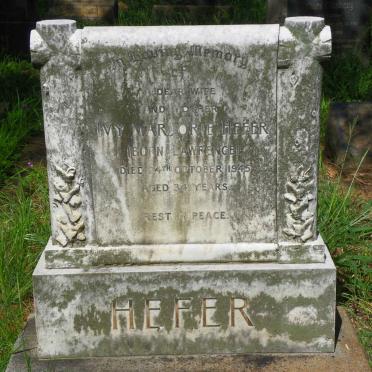 HEFER Ivy Marjorie nee LAWRENCE -1945
