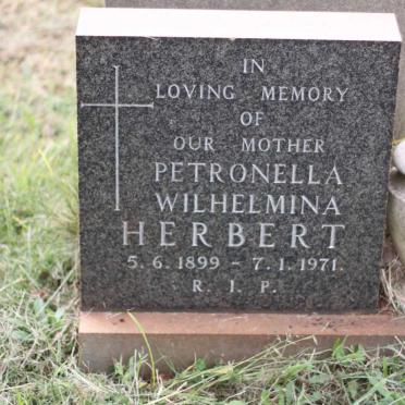 HERBERT Petronella Wilhelmina 1899-1971