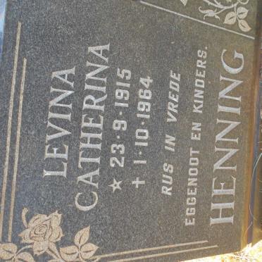 HENNING Levina Catherina 1915-1964