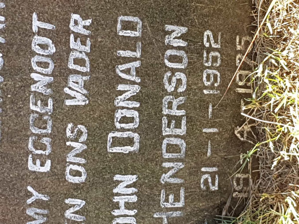 HENDERSON John Donald 1952-1975