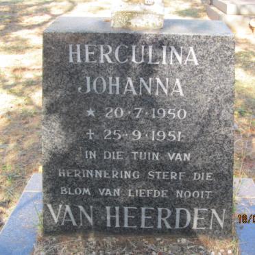 HEERDEN Herculina Johanna, van 1950-1951