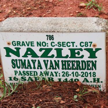 HEERDEN Nazley Sumaya, van -2018