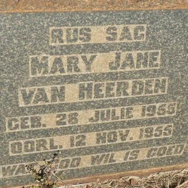 HEERDEN Mary Jane, van 1955-1955