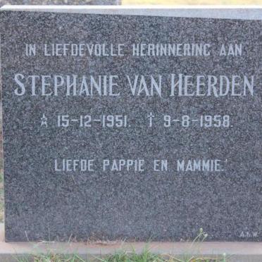 HEERDEN Stephanie, van 1951-1958
