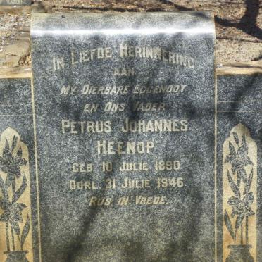 HEENOP Petrus Johannes 1890-1946