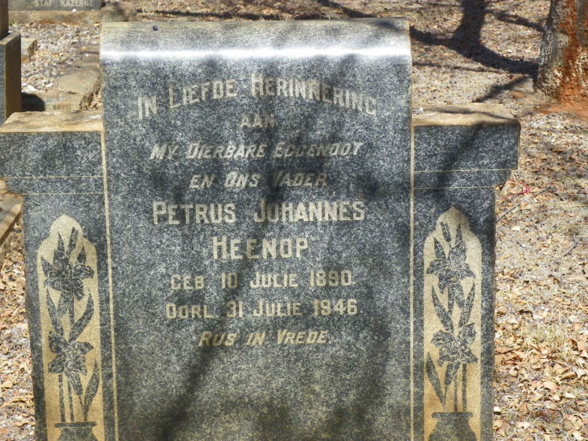 HEENOP Petrus Johannes 1890-1946