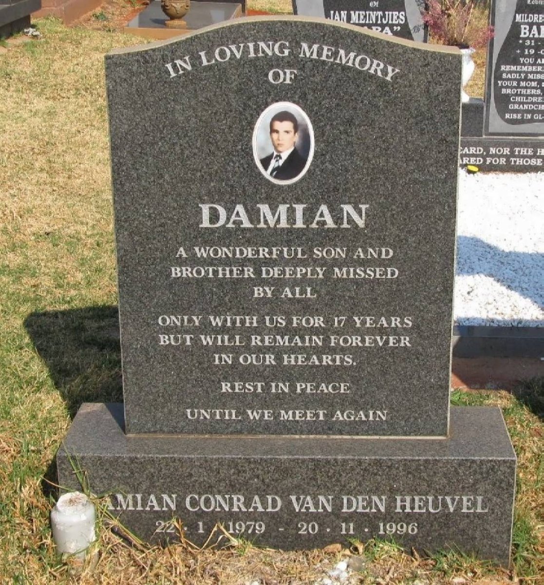HEUVEL Damian Conrad, van den 1979-1996 