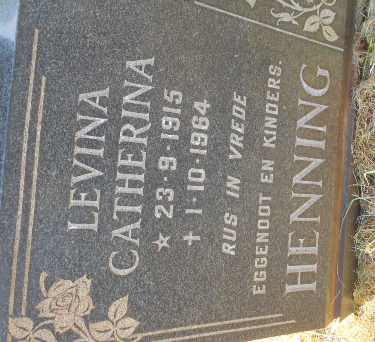 HENNING Levina Catherina 1915-1964