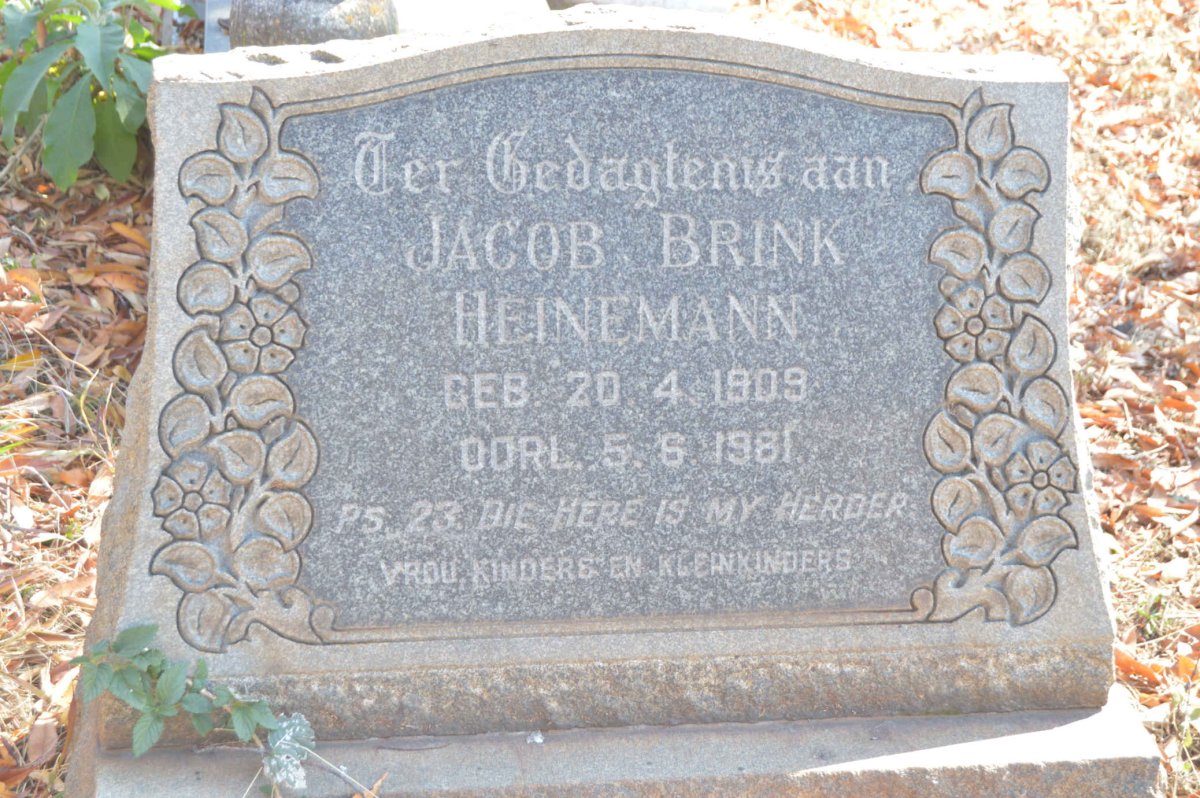HEINEMANN Jacob Brink 1909-1981