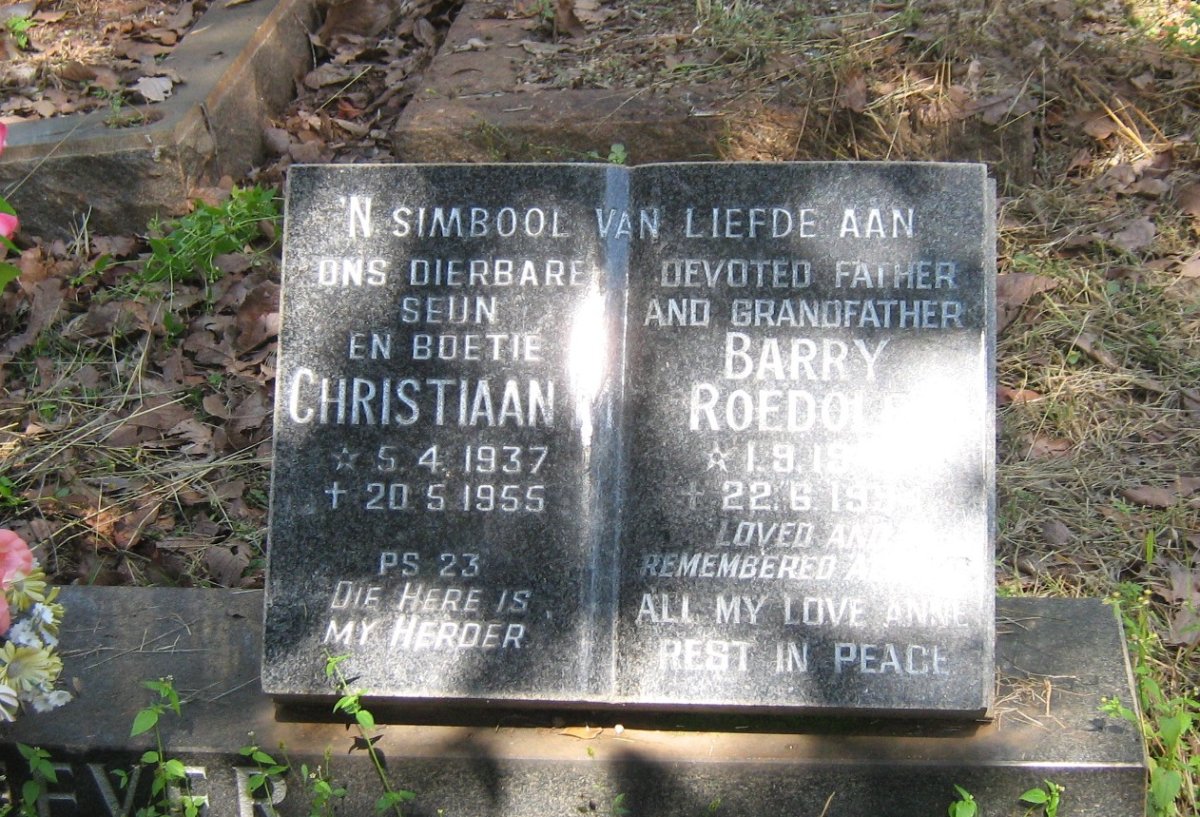 HEEVER Christiaan M., van der 1937-1955 :: HEEVER Barry Roedolf, van der 1943-1994