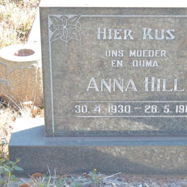 HILL Anna 1930-1961