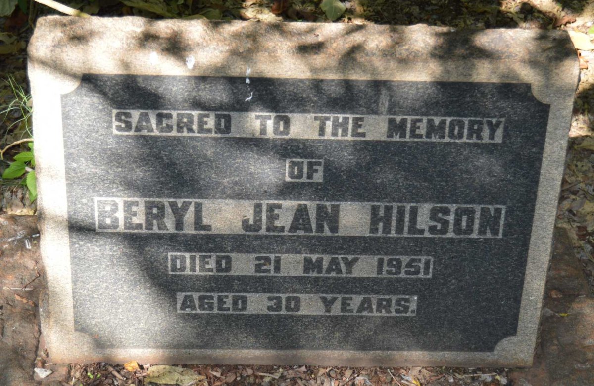 HILSON Beryl Jean -1951