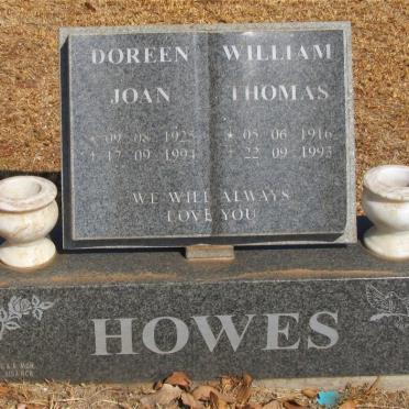 HOWES William Thomas 1916-1993 &amp; Doreen Joan 1925-1994