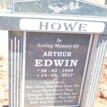 HOWE Arthur Edwin 1949-2017