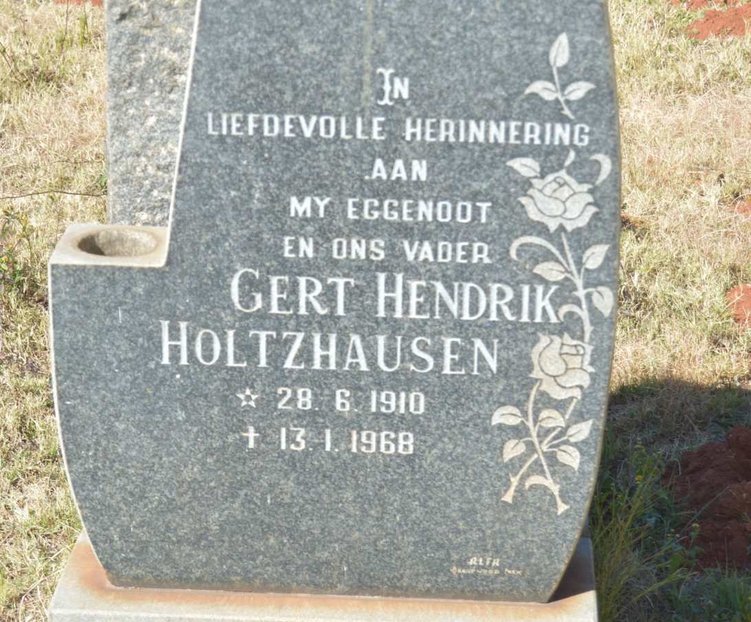 HOLTZHAUSEN Gert Hendrik 1910-1968