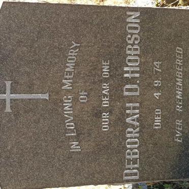 HOBSON Deborah D. -1974