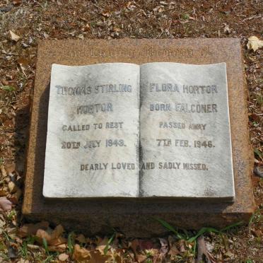 HORTOR Thomas Stirling -1943 &amp; Flora FALCONER -1946